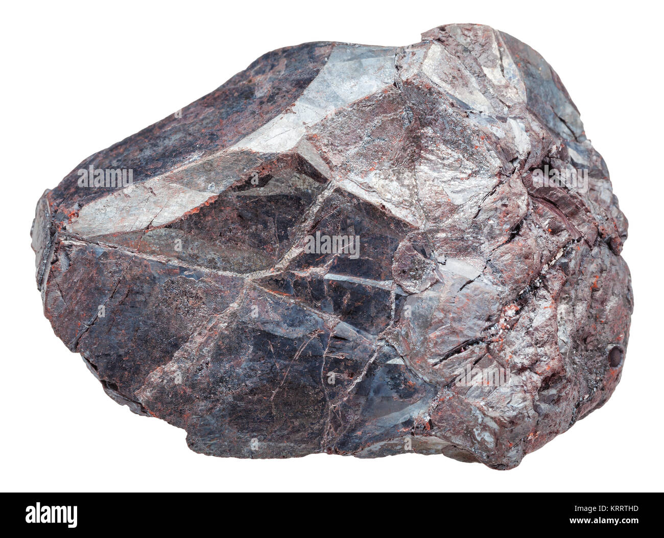 Hematite Rock iron Ore Haematite Isolated Stock Photo Alamy
