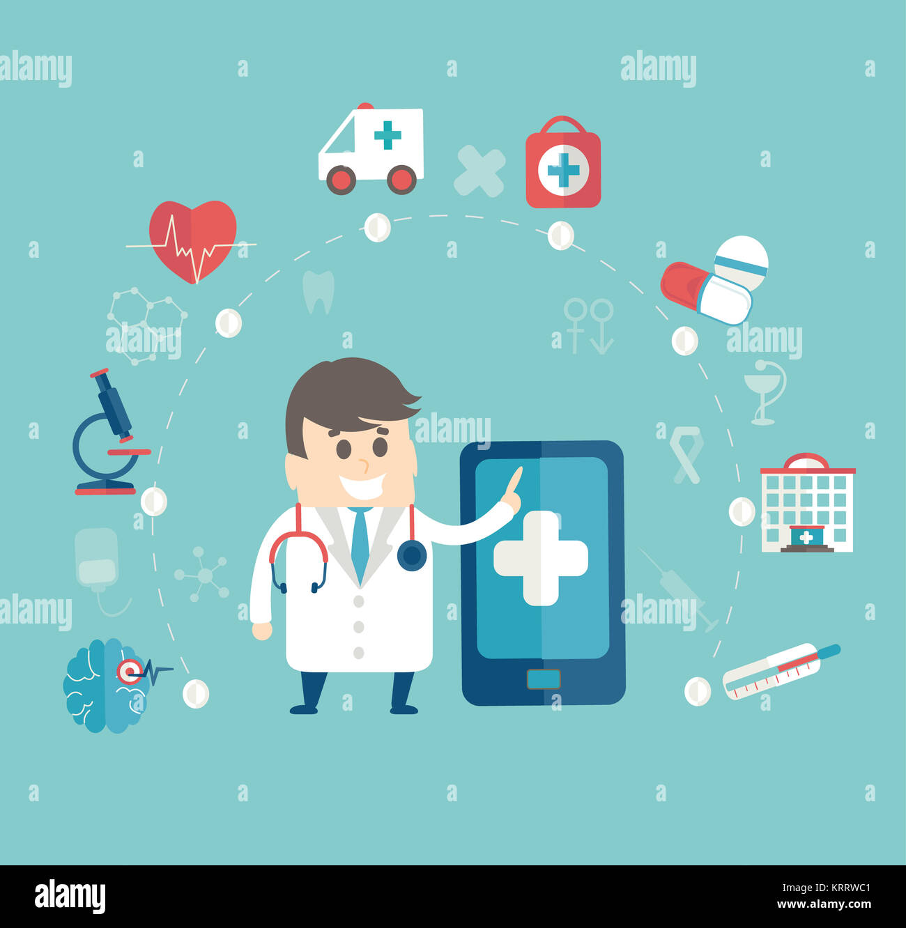 Mobile medical concept Stock Photo Alamy