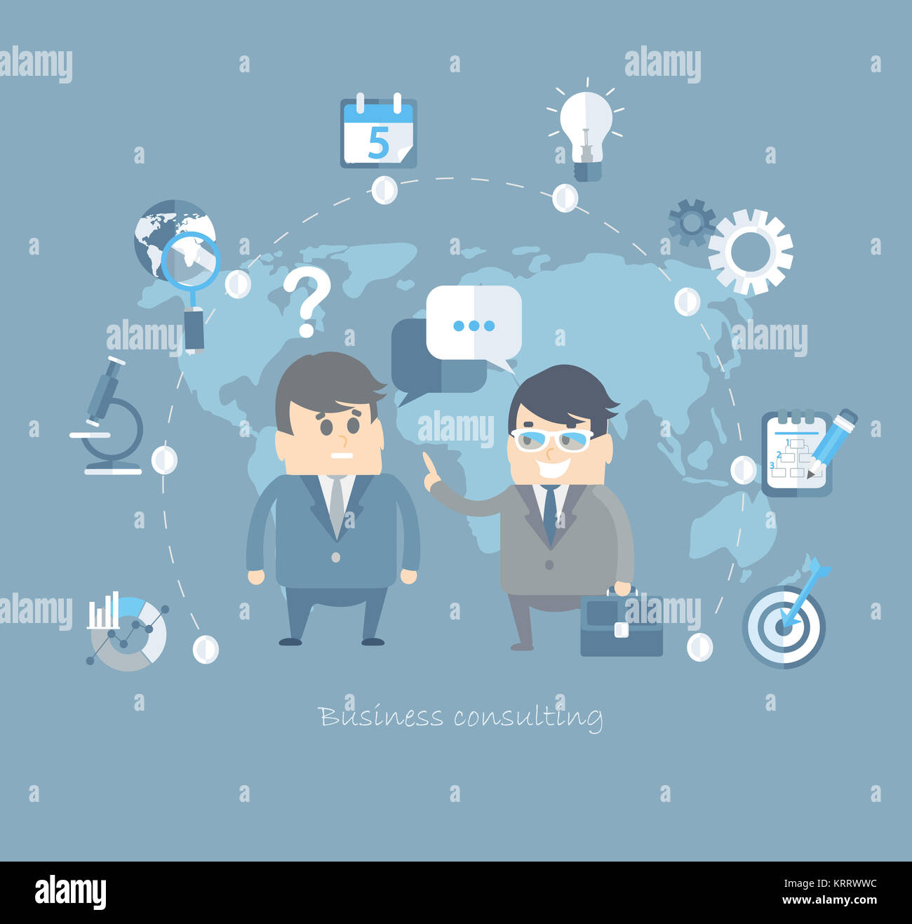 Flat design vector concepts for business Stock Photo - Alamy