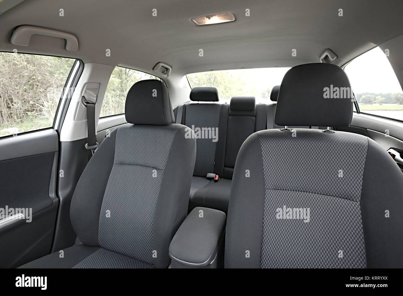 Car Interior Seats Stock Photo