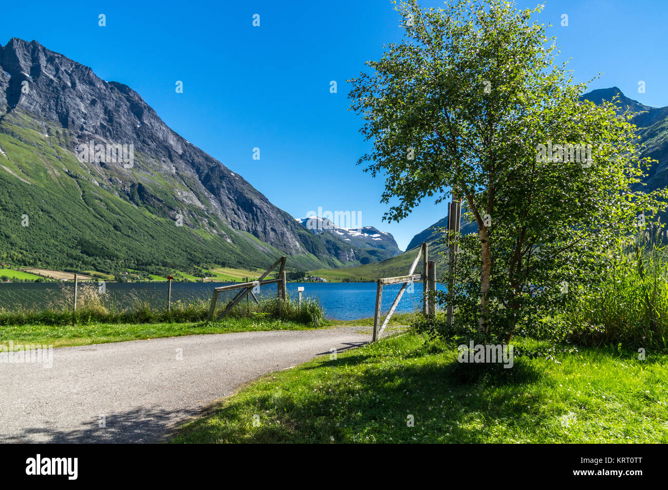 WunderschÃ¶ne Landschaft am Storfjord Stock Photo