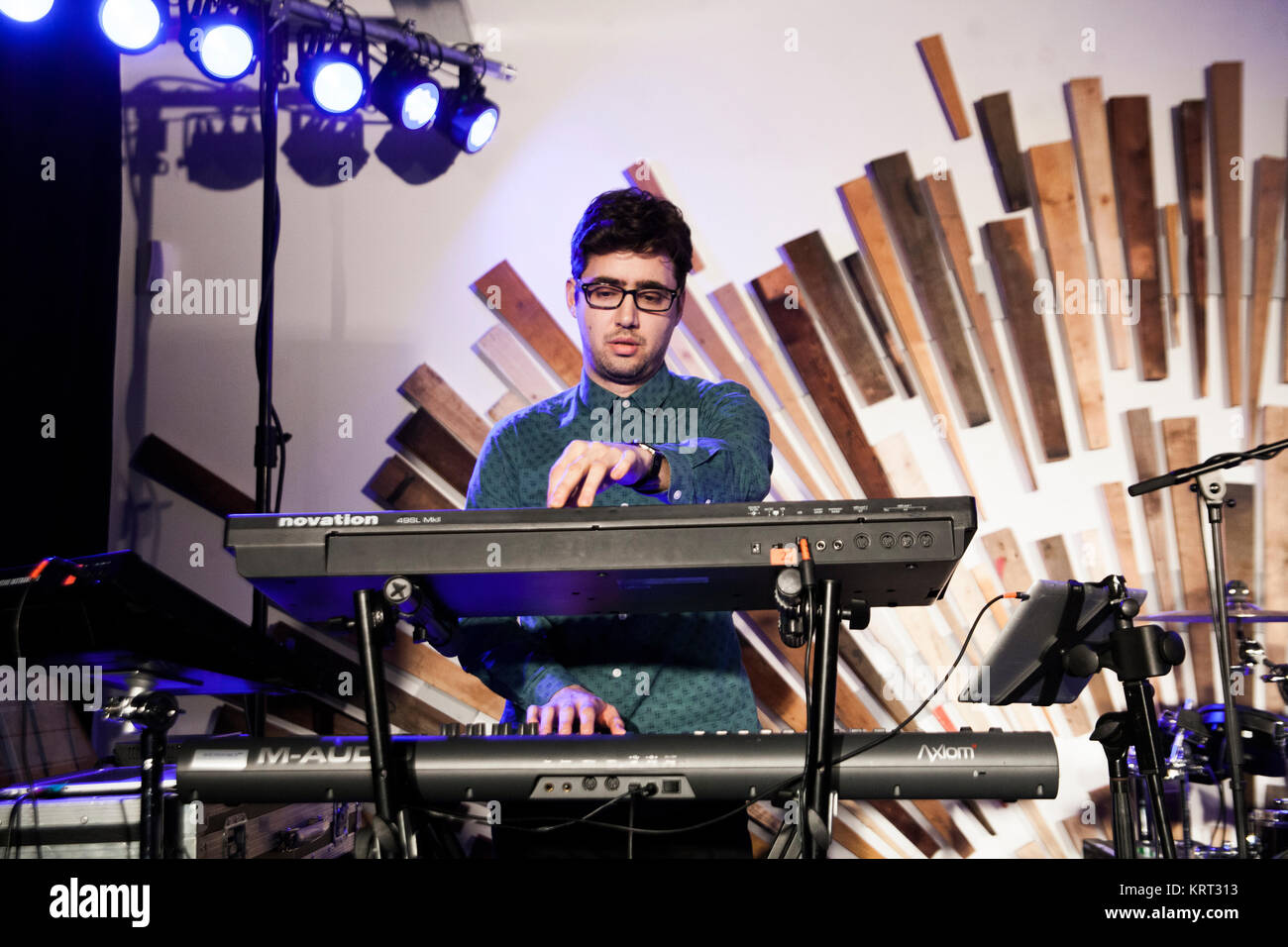 The British electronica trio Years & Years performs a live press