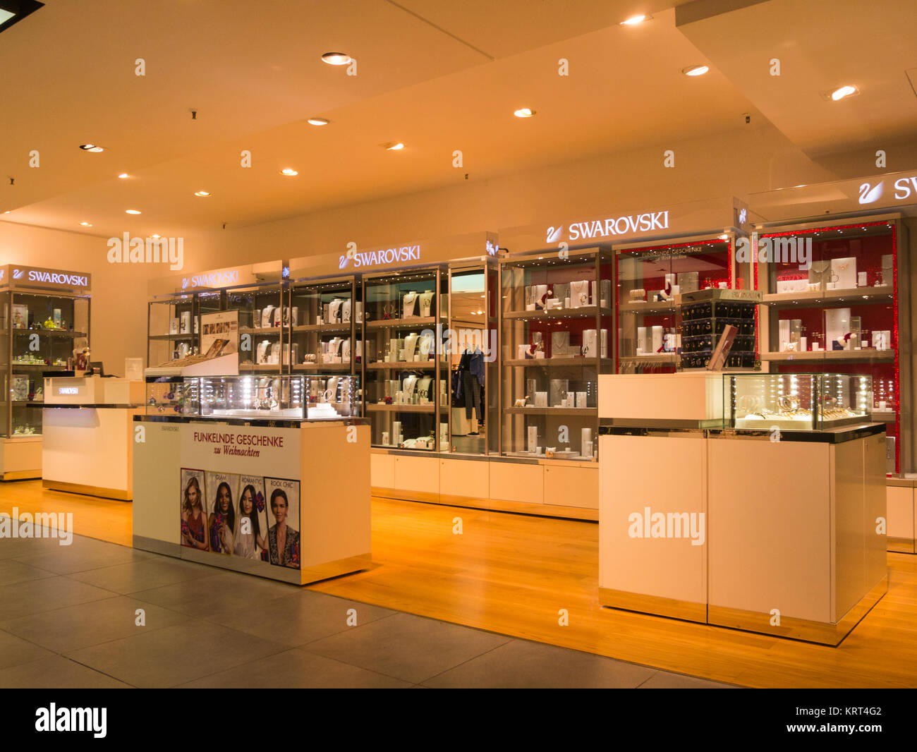 Swarovski Franchise Department in a large Departmental store Munich Bavaria  Germany EU Stock Photo - Alamy