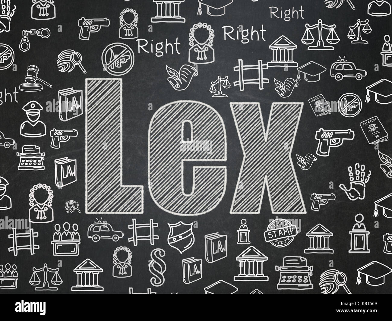 Law concept: Lex on School board background Stock Photo - Alamy