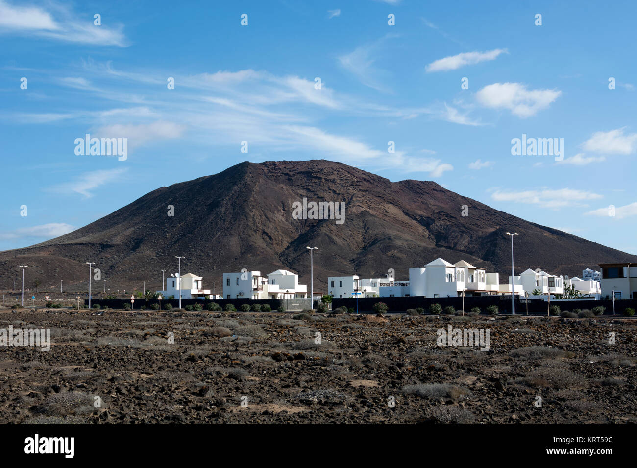 Montana Roja seen from Faro Park, Playa Blanca, Lanzarote, Canary