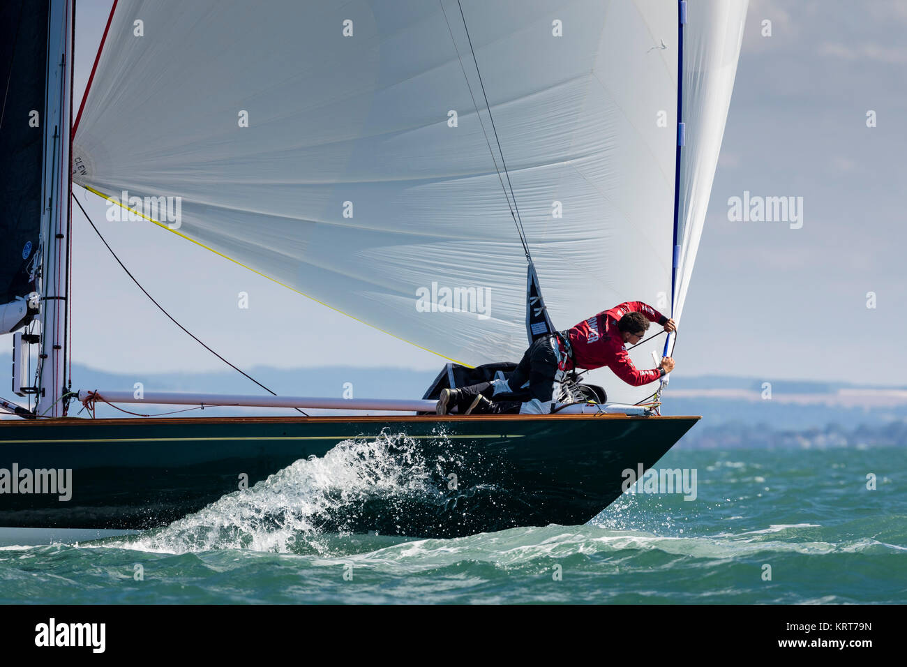 Oui Fling, skippered by Lord Laidlaw of Rothiemay competing in Cowes