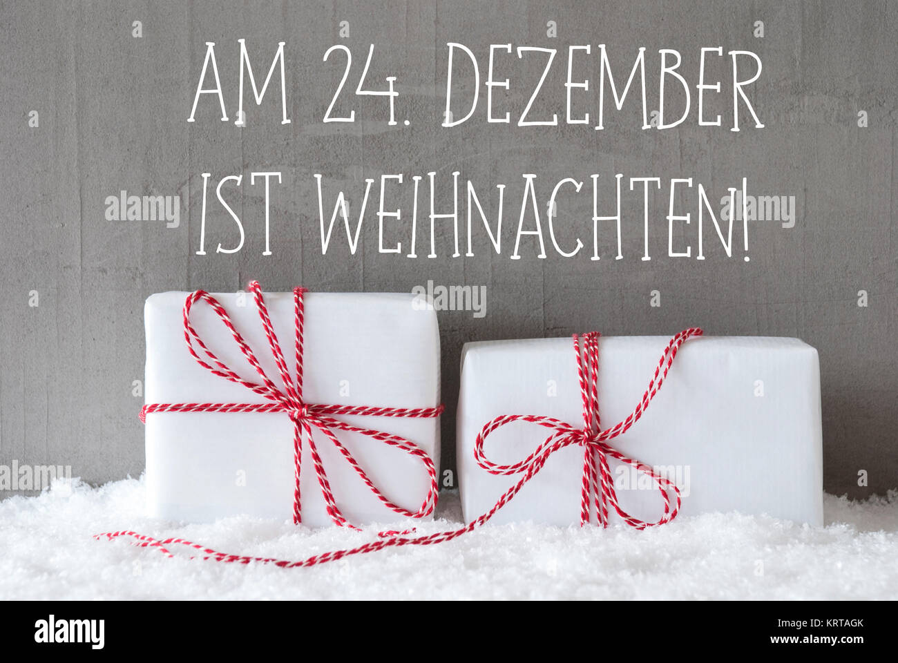 German Text Am 24. Dezember Ist Weihnachten Means December 24th Is