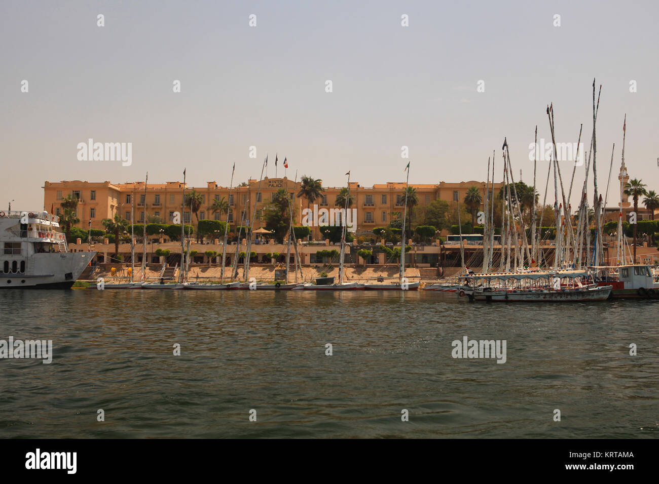 LUXOR, EGYPT - MARCH 29,2017: Sofitel Winter Palace, a 5-star hotel built by British explorers on the River Nile, surrounded by ancient temples. Agath Stock Photo