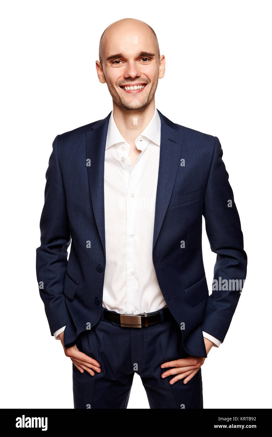 Smiling Man in Sport Suit Stock Photo