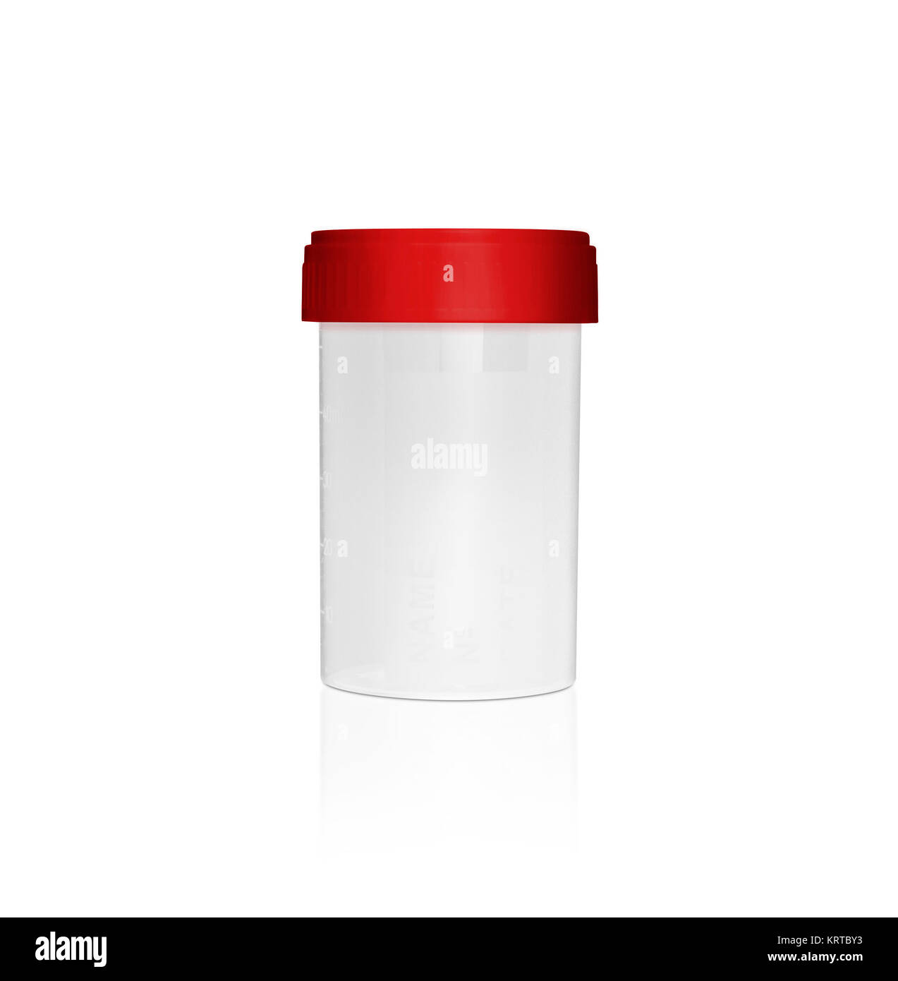 Sterile plastic medical container for medical laboratory analysi Stock