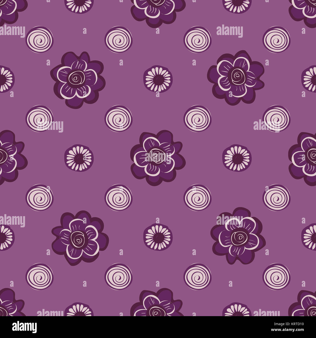 Abstract flower seamless pattern background Stock Photo - Alamy