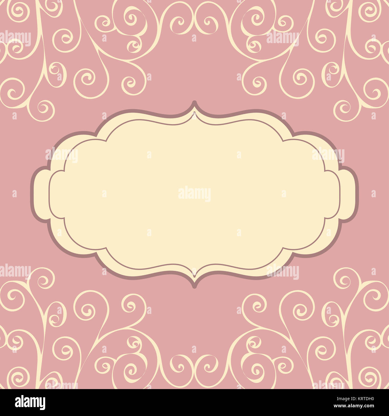 Decorative vintage pattern text background Stock Photo - Alamy