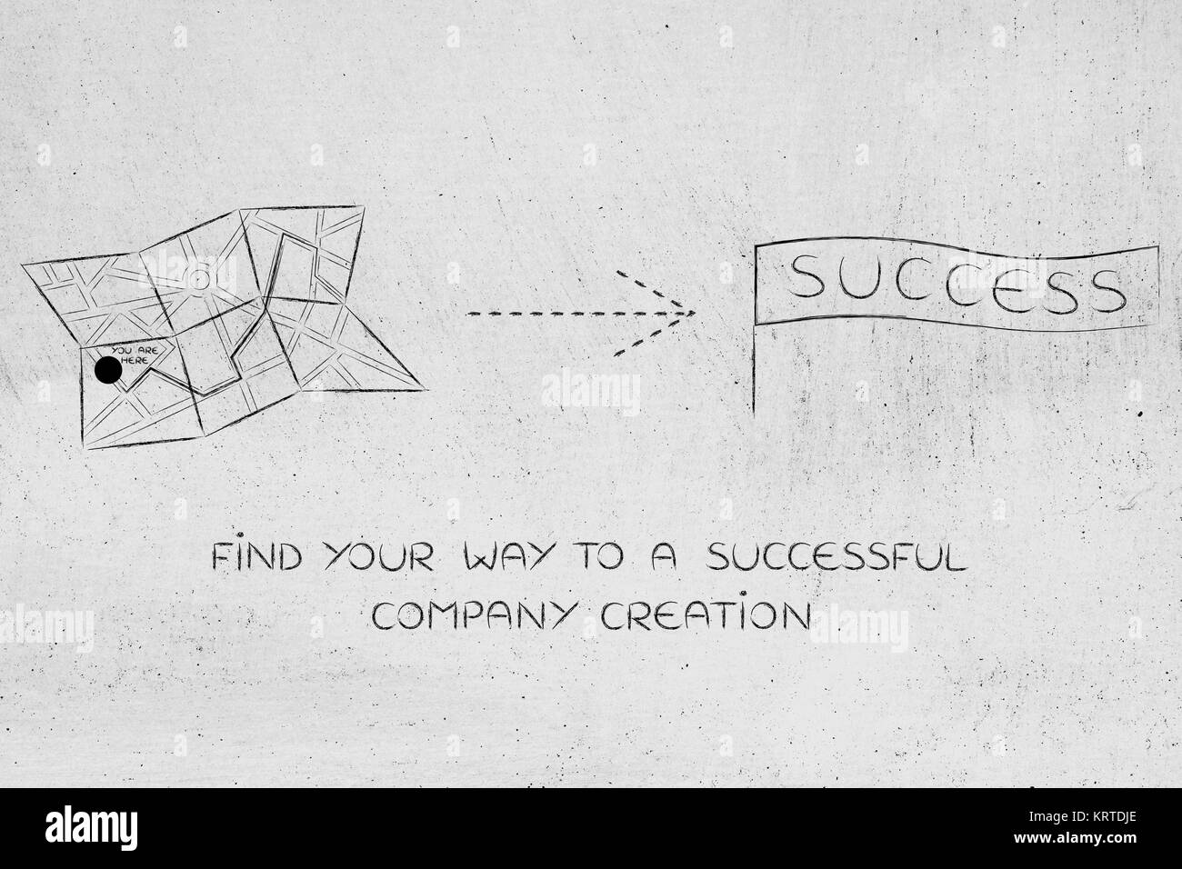 map with directions to success Stock Photo Alamy