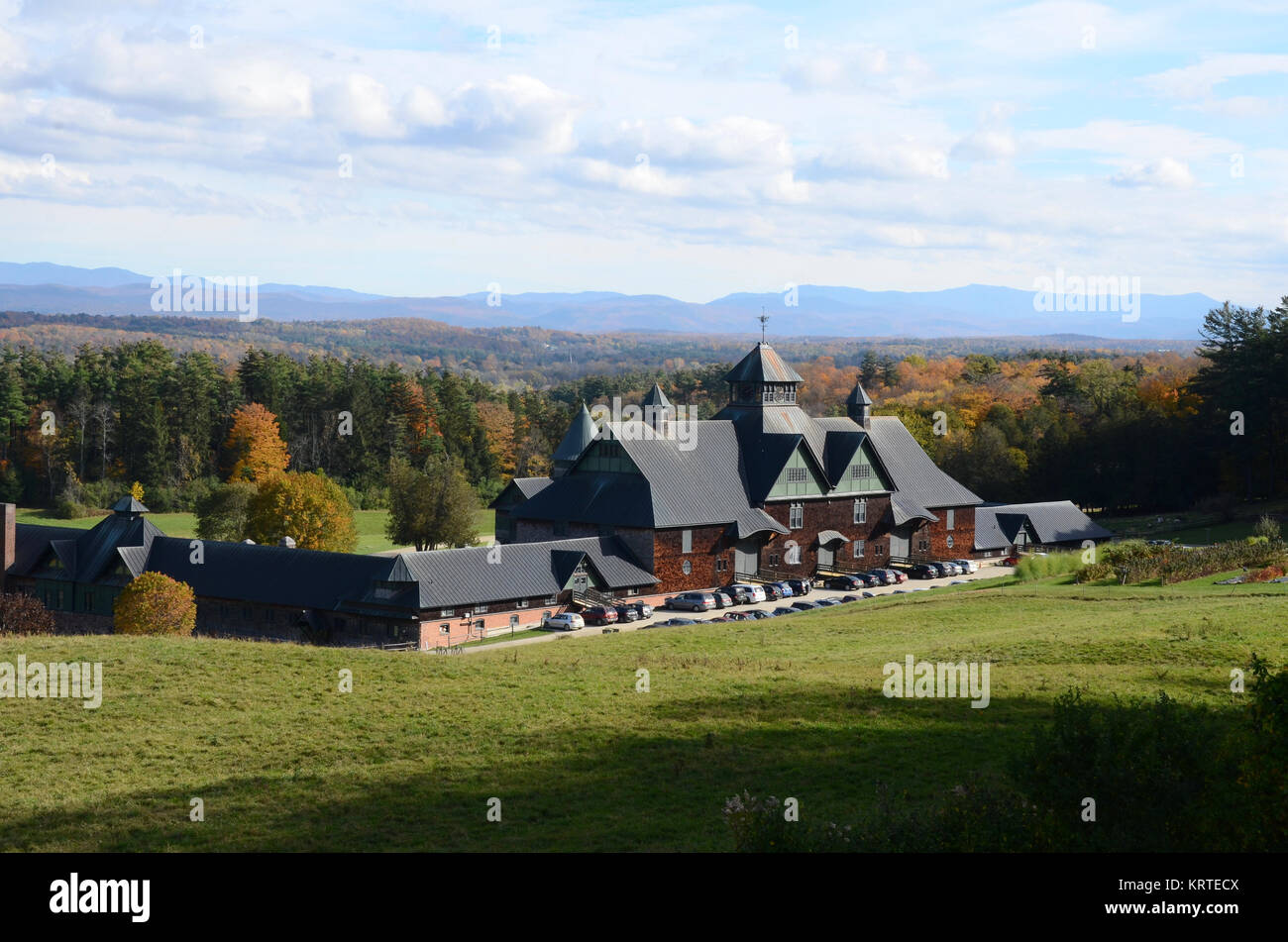 The Farm Barn, Shelburne Farms, Shelburne, Vermont, USA Stock Photo Alamy