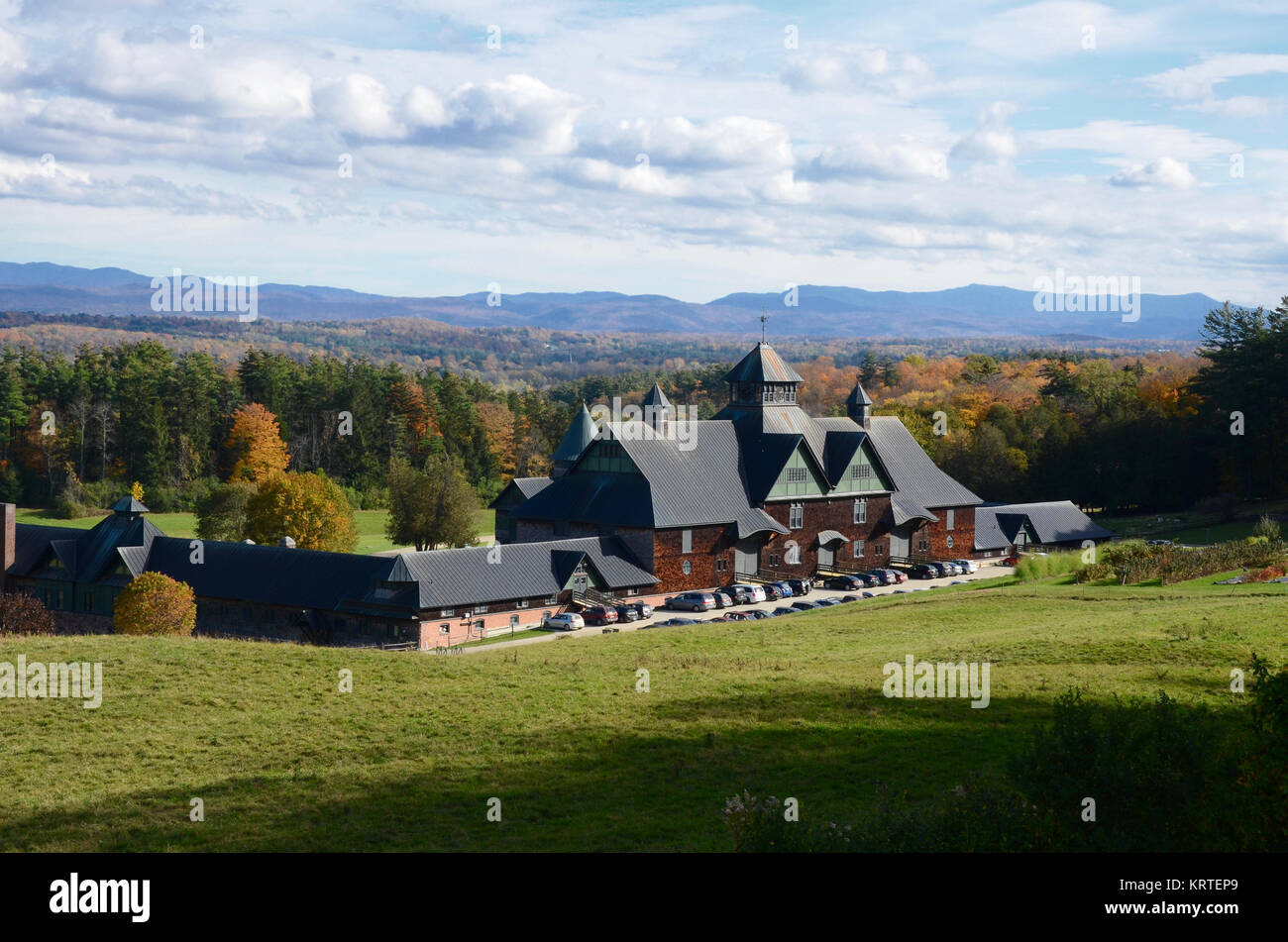 The Farm Barn, Shelburne Farms, Shelburne, Vermont, USA Stock Photo Alamy