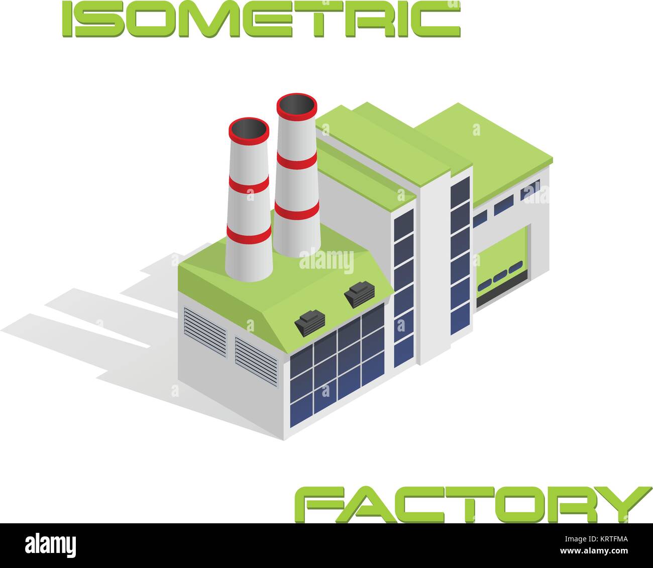 Factory isometric 3d icon hi-res stock photography and images - Alamy