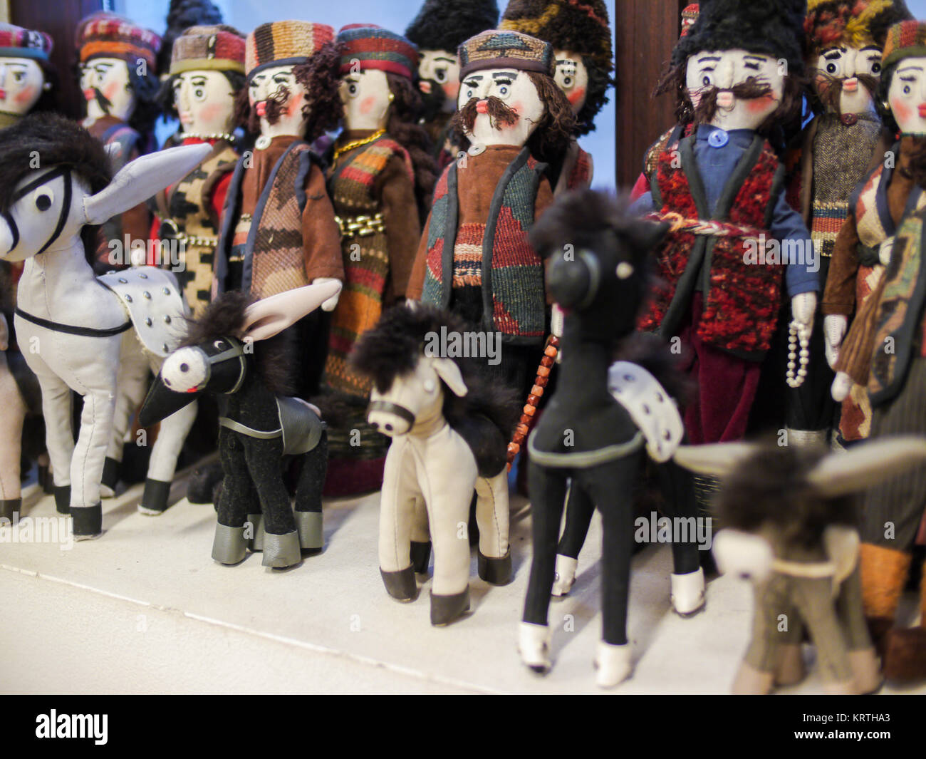 Pretty Armenian rag dolls dressed in traditional Armenian costumes in a ...