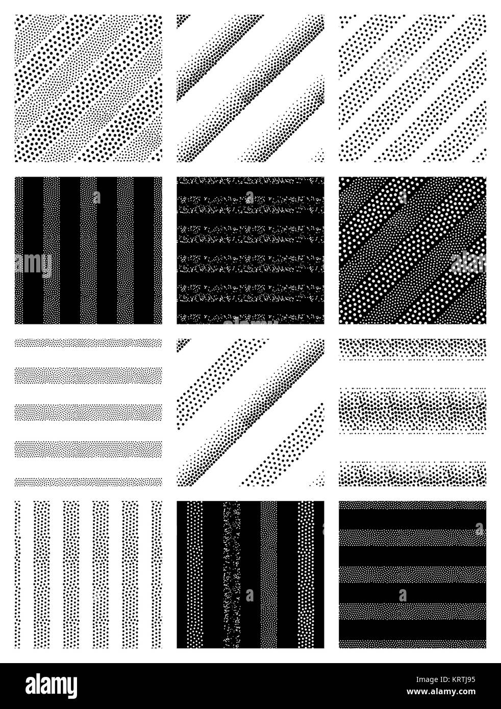 black and white Neo Memphis geometric pattern Stock Photo