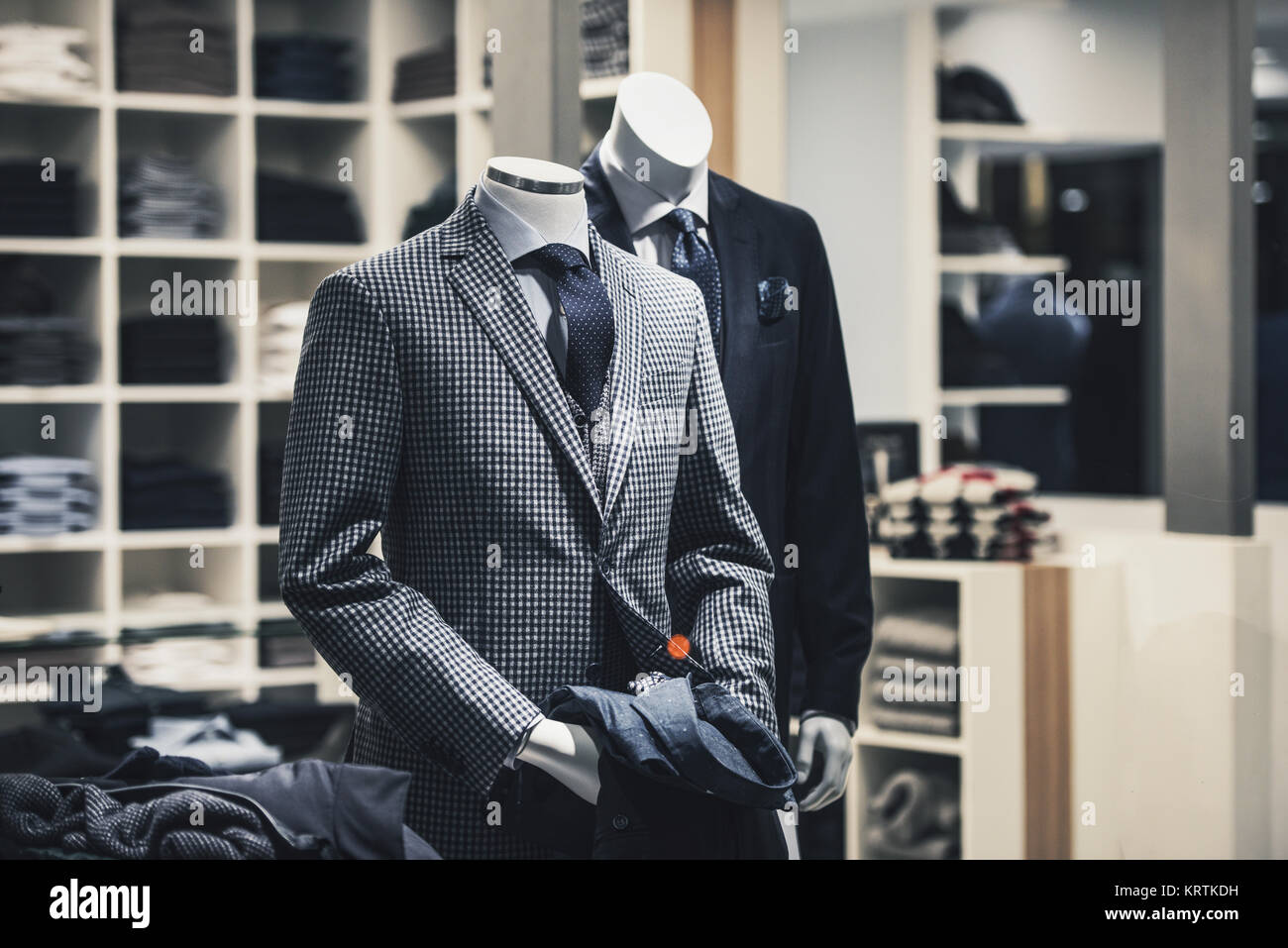 Men elegant clothing showcase Stock Photo - Alamy