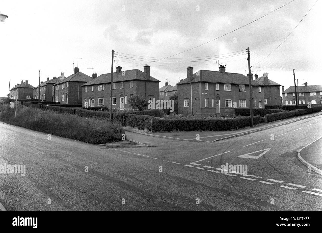 Council houses Britain uk 1965 Stock Photo Alamy