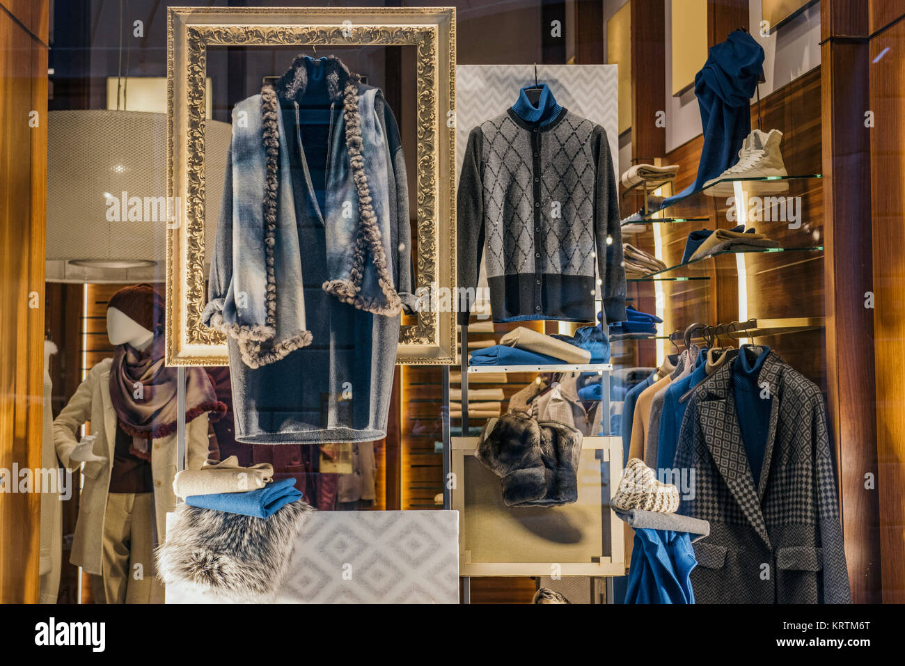 clothing shop in milan Stock Photo Alamy