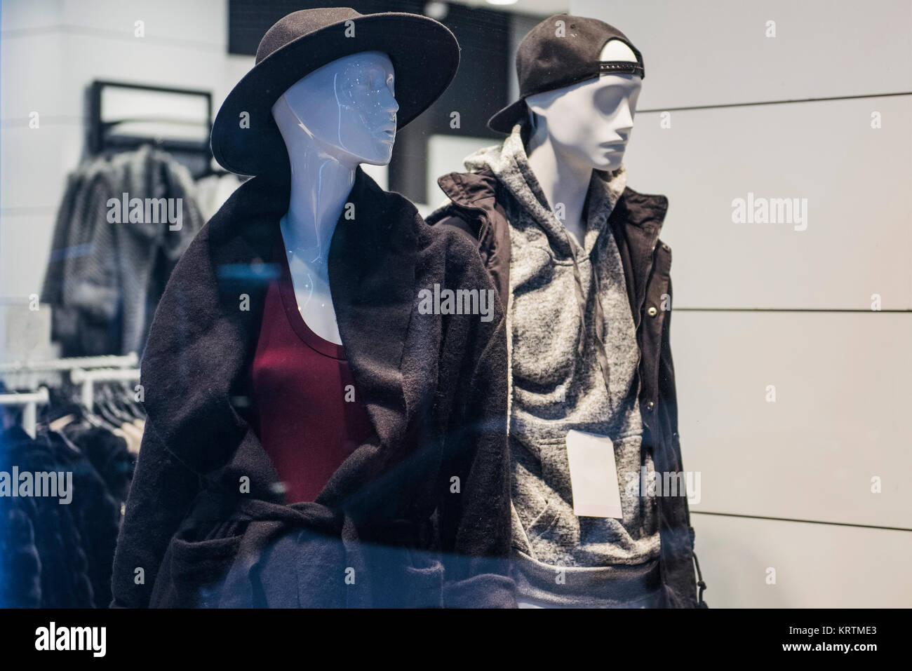 clothing shop in milan Stock Photo Alamy