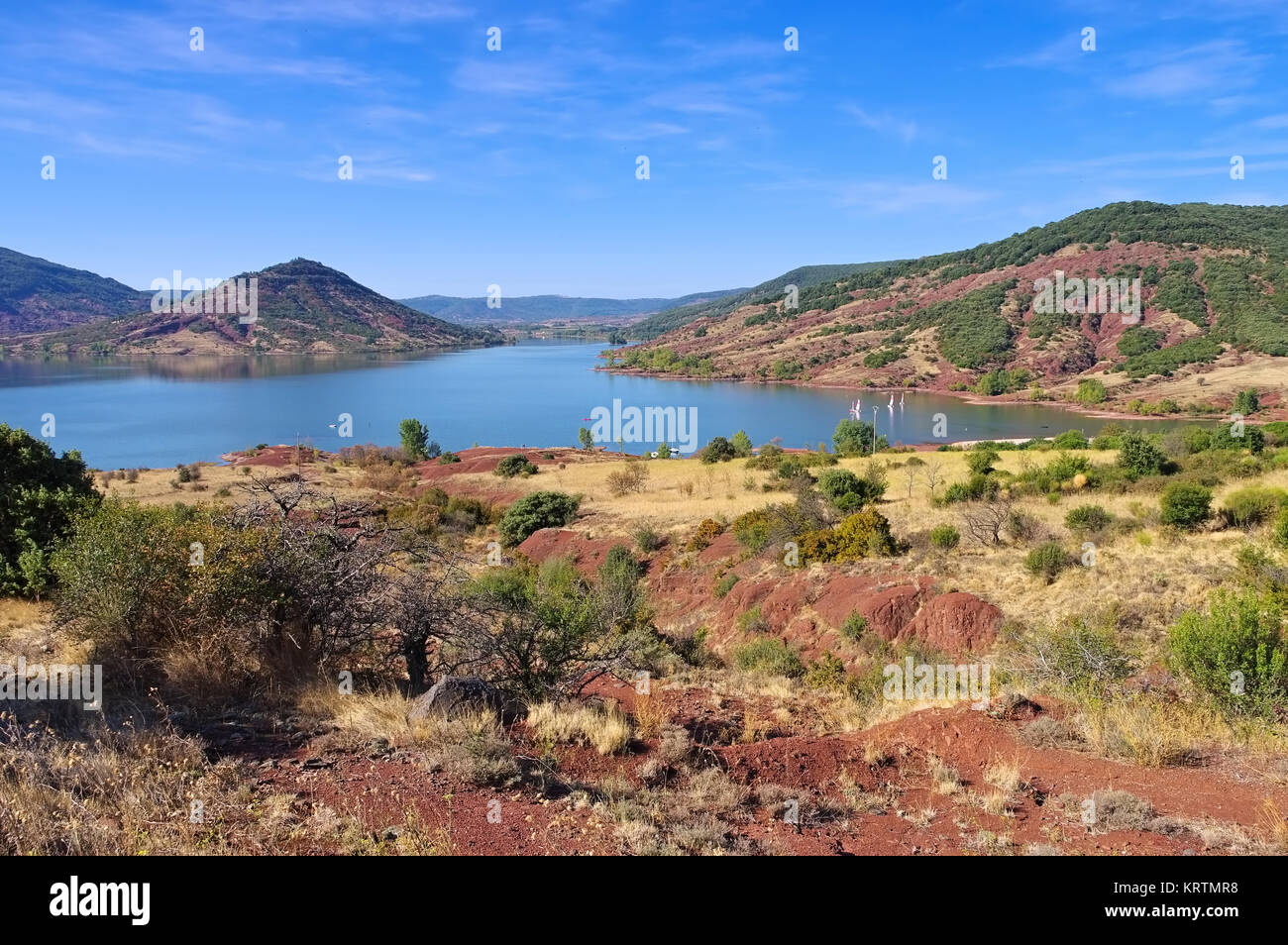 Lac du Salagou in Frankreich Lac du Salagou in France, Languedoc