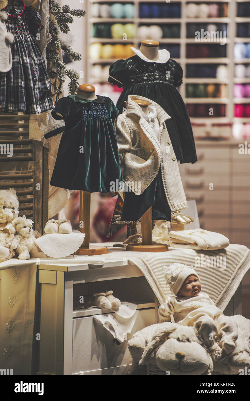 Children clothing shop Stock Photo Alamy