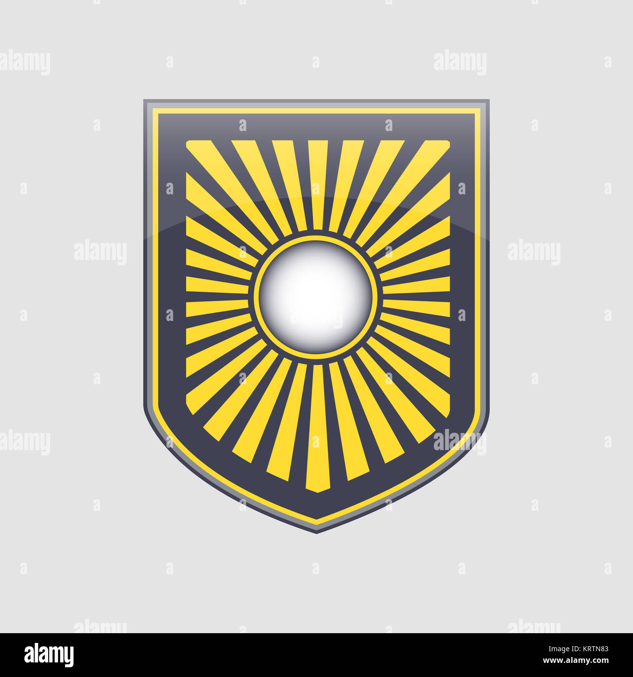 Shield logo icon design template elements Stock Photo - Alamy