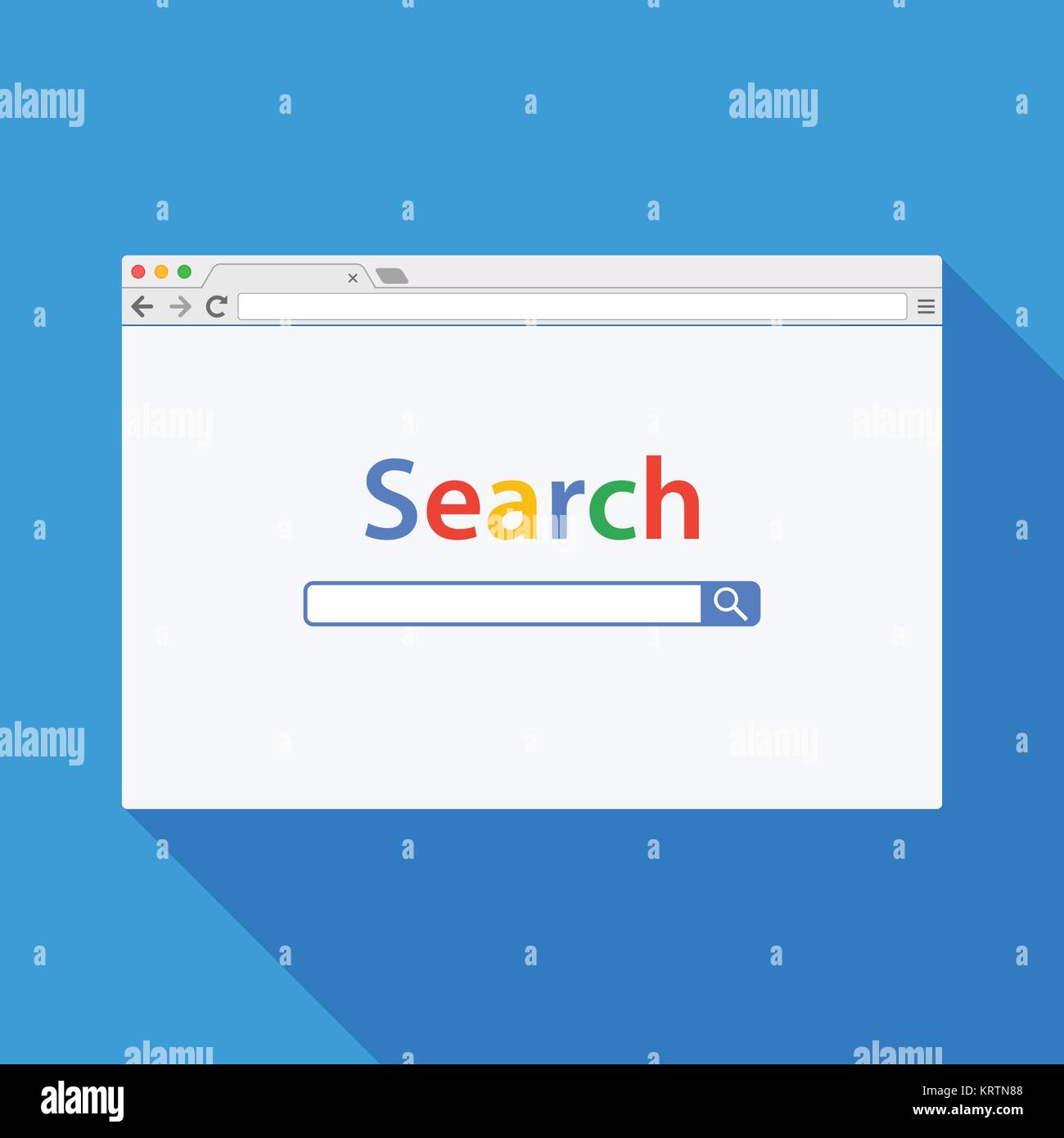 Chrome Browser Window Vector Clipart