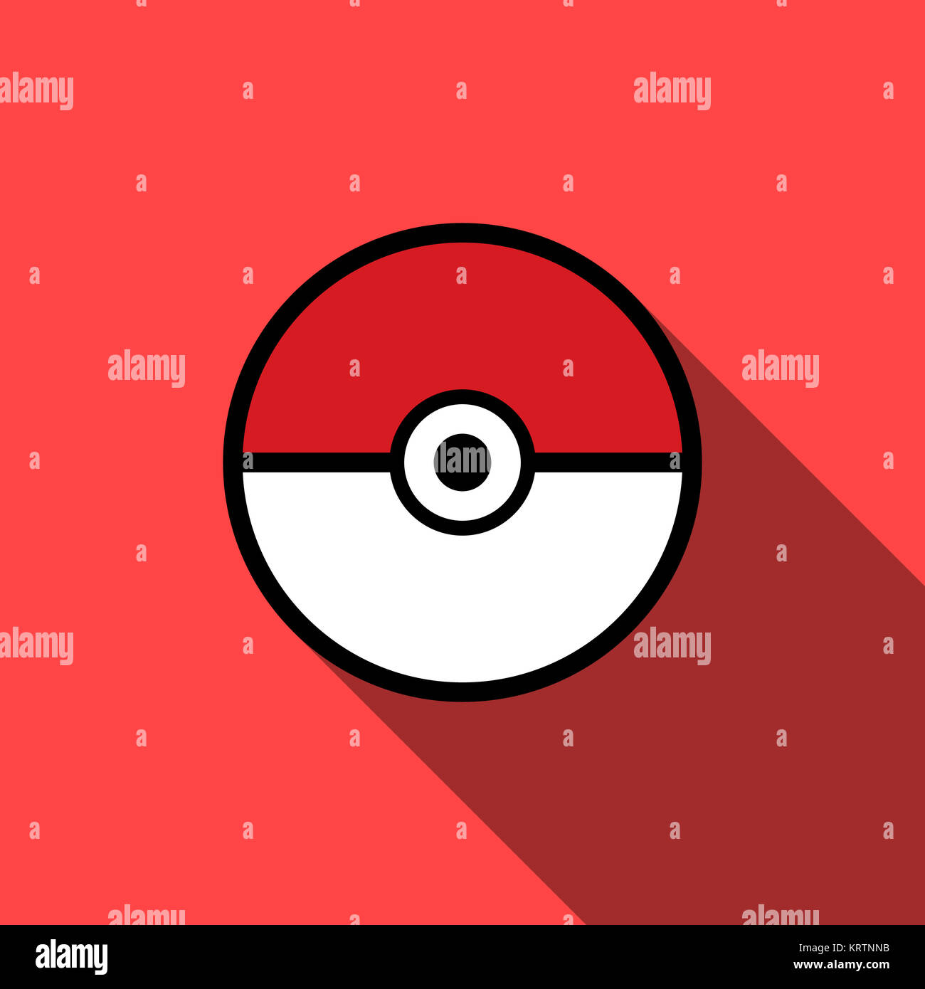 Pokeball icon in gray color Royalty Free Vector Image