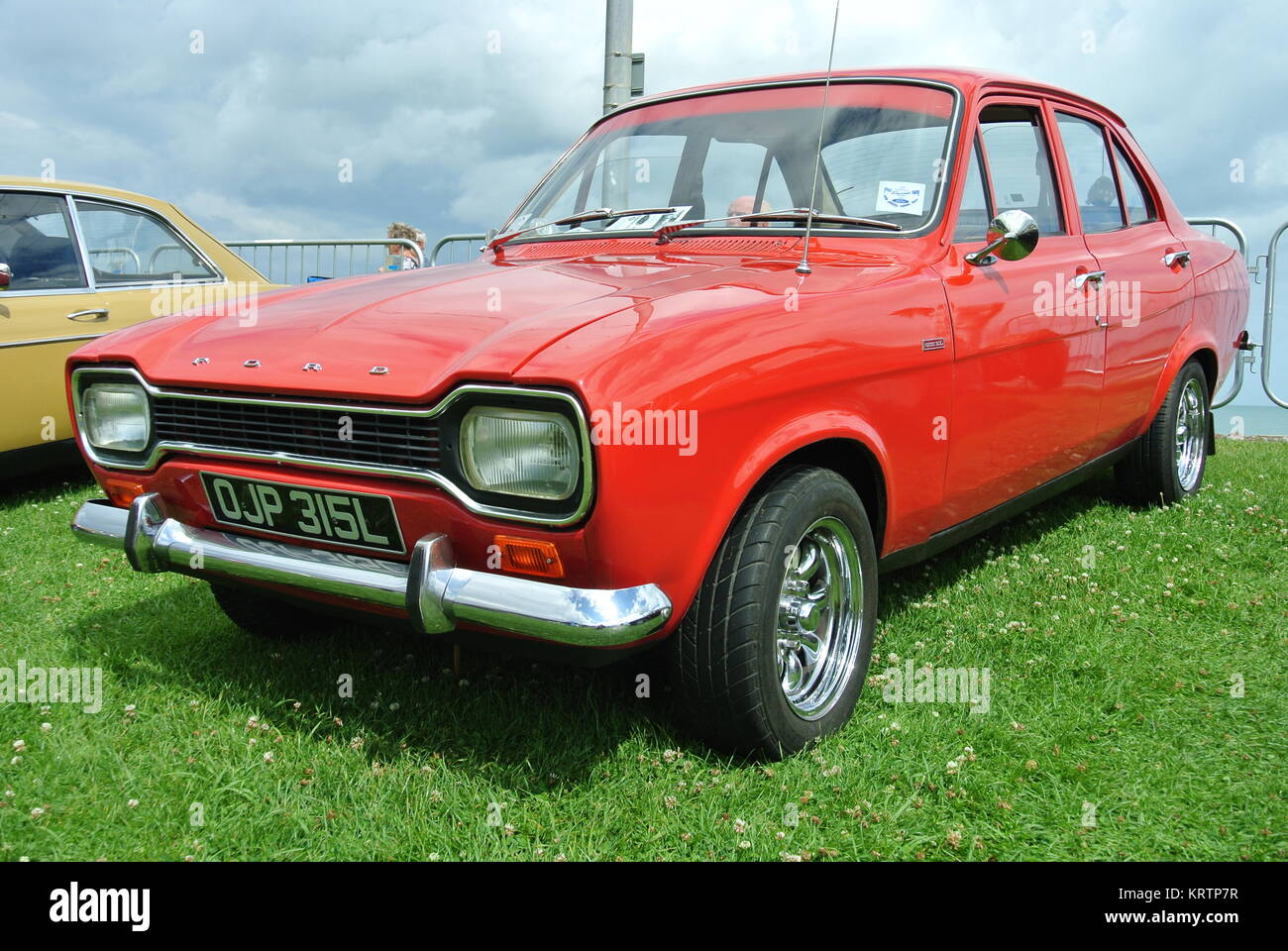 Mk1 Ford Escort parked on display Stock Photo - Alamy