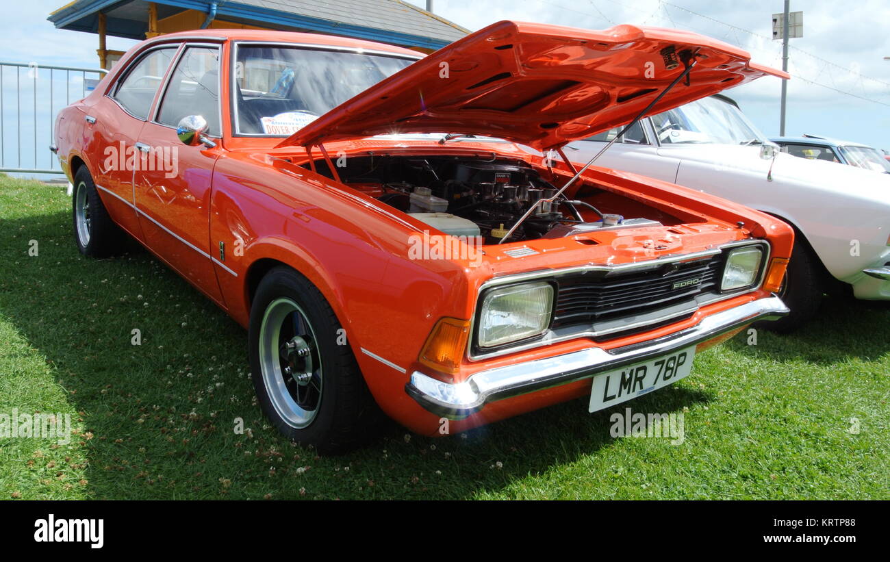 Ford Cortina MK3 classic car parked up on display Stock Photo - Alamy