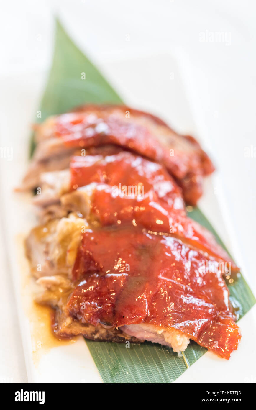 Chinese style BBQ grilled duck Stock Photo Alamy