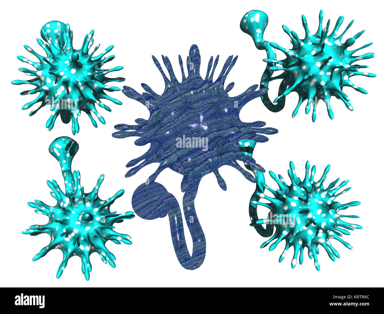 viruses and bacteria released Stock Photo Alamy