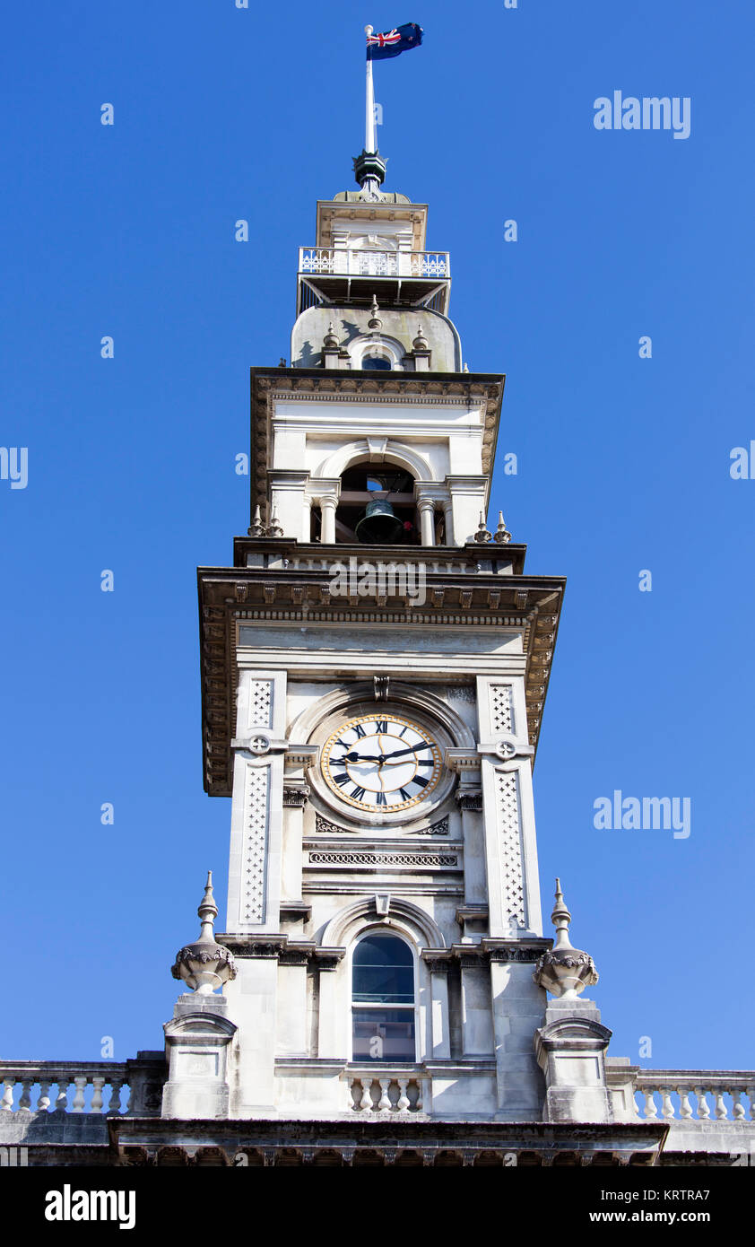 Dunedin City Clock Stock Photo Alamy