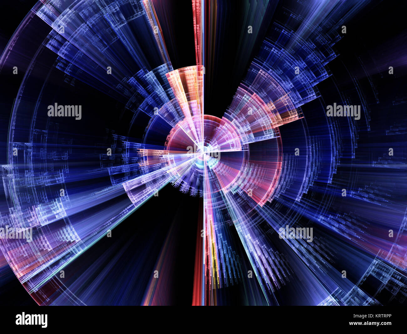 Conceptual Burst Rotation Stock Photo
