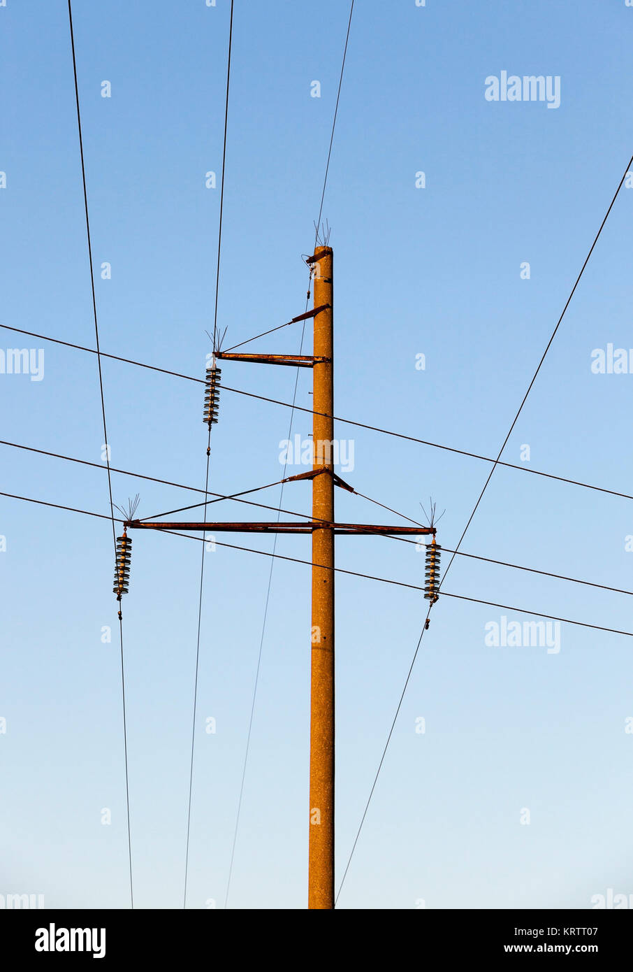 electricity transmission system Stock Photo Alamy