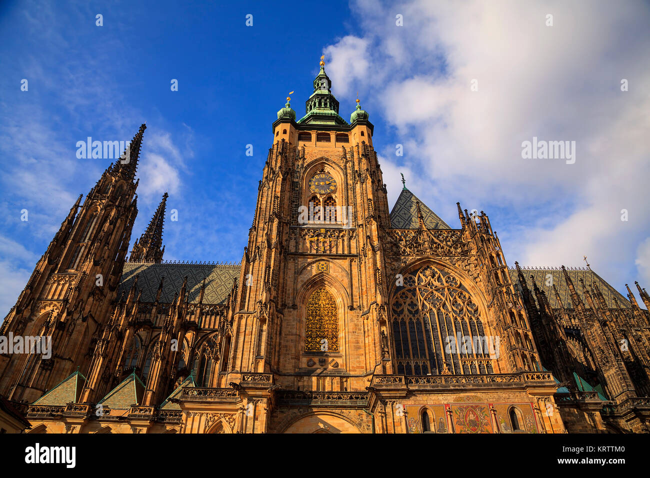 St. Vitus Cathedral in Pragu, Czech Republic Stock Photo