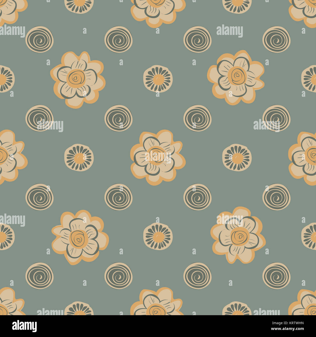 Abstract flower seamless pattern background Stock Photo - Alamy