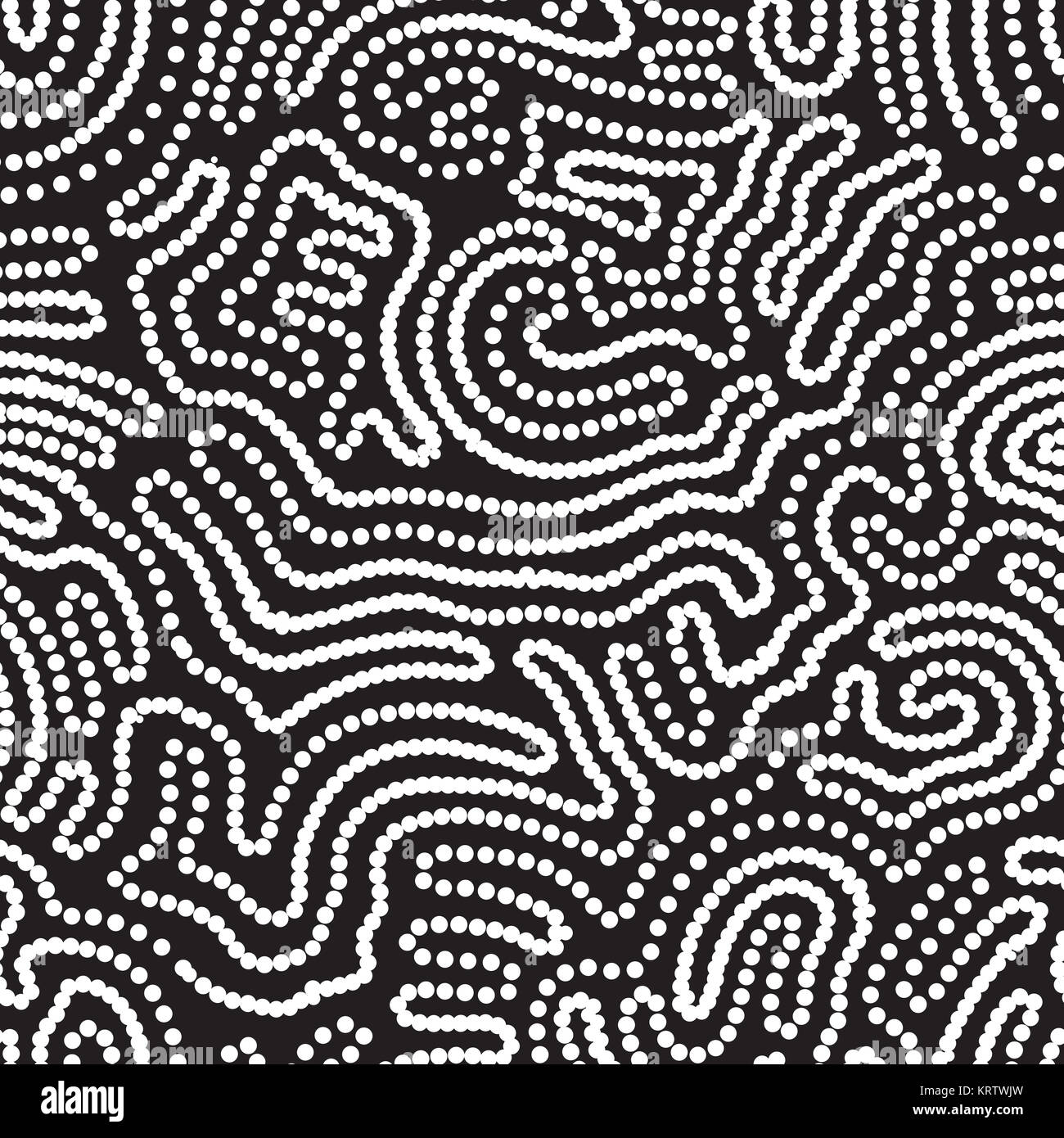 Vector geometric seamless pattern. Repeating abstract dots Stock Photo ...