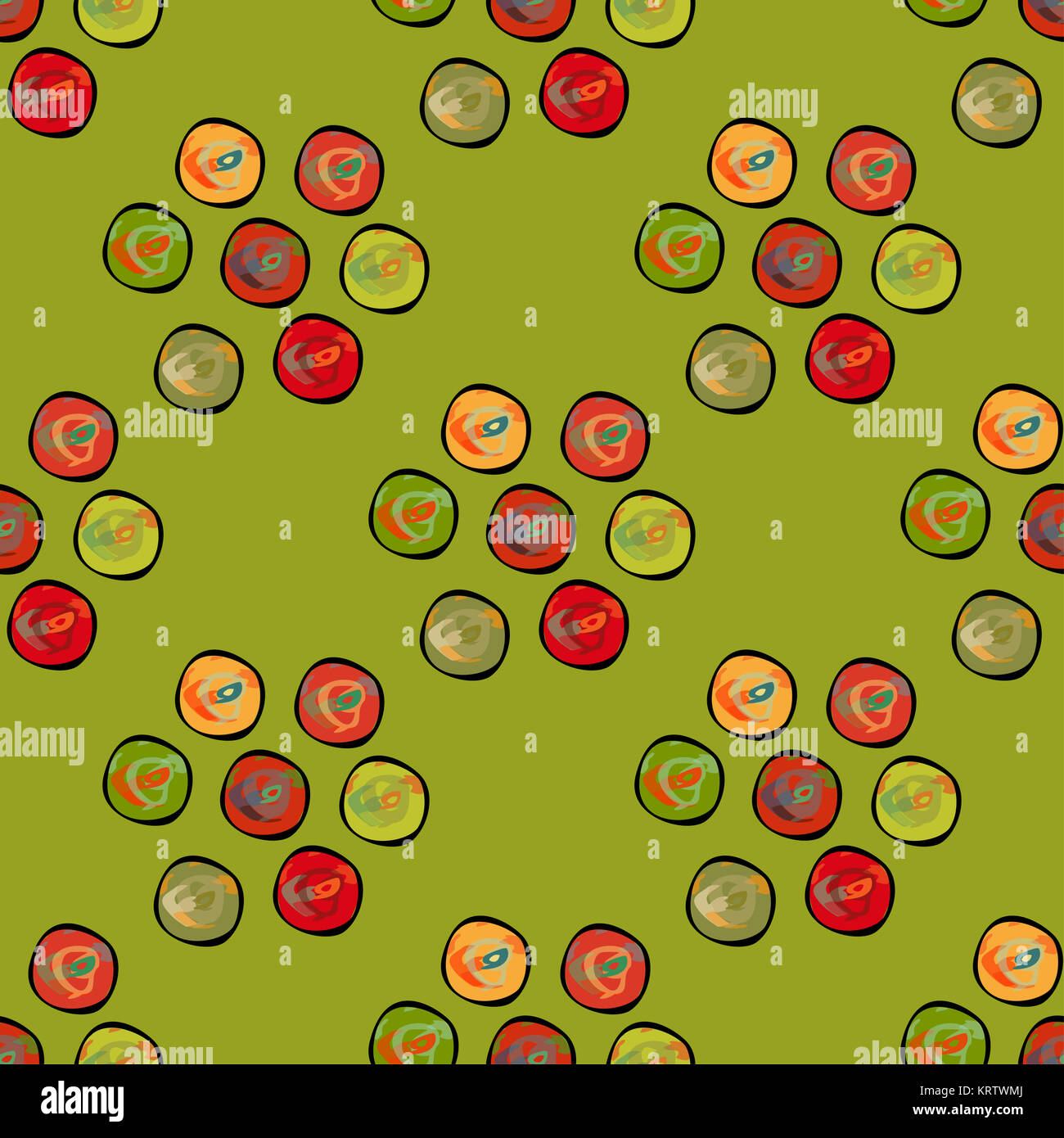 Abstract circles background seamless vector pattern Stock Photo - Alamy