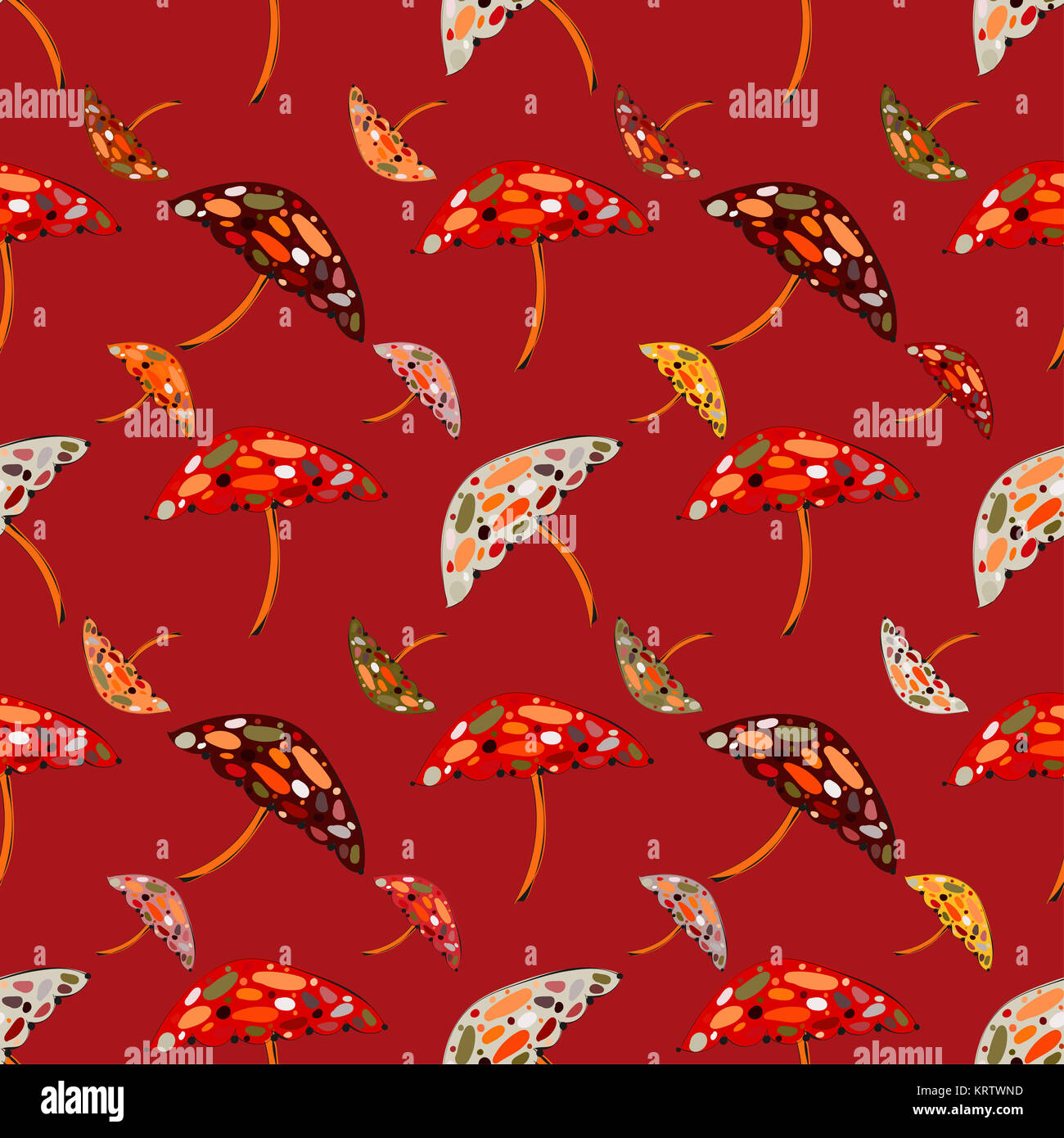 Abstract umbrellas seamless pattern background Stock Photo - Alamy