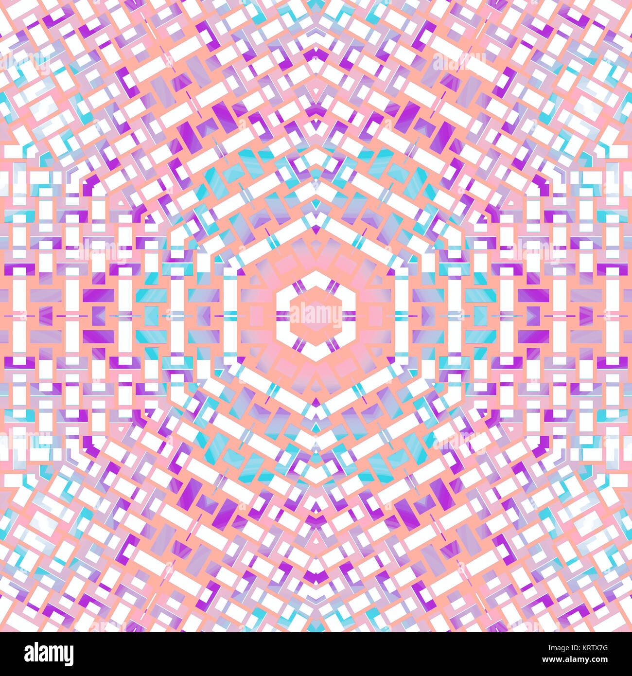 Abstract geometric seamless background. Regular centered hexagon ...