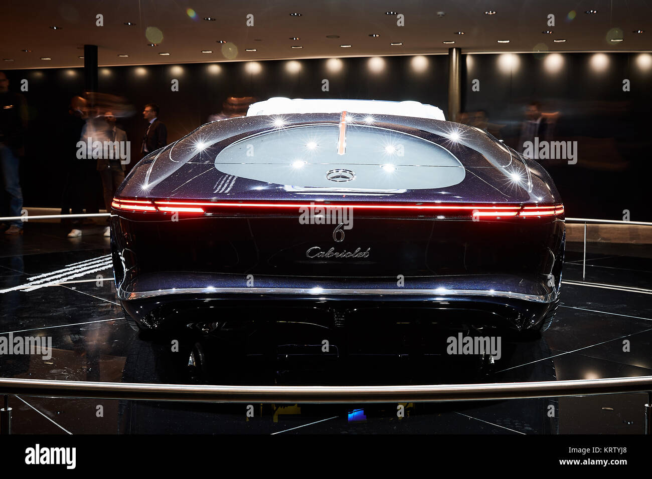 Frankfurt, Germany - September 12, 2017:  2017 Mercedes-Maybach 6 Cabriolet presented on the 67-th Frankfurt International Motor Show(IAA) in the Mess Stock Photo