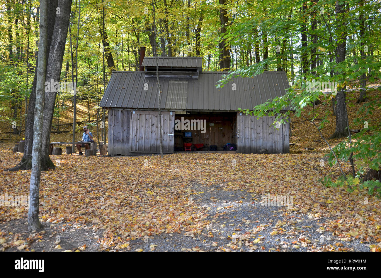 Sugar house at Shelburne Farms, Vermont,USA Stock Photo Alamy