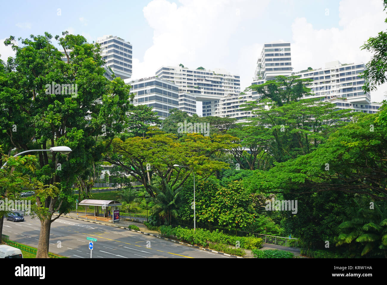 View of the Southern Ridges, a trail connecting parks along the southern ridge of Singapore Stock Photo