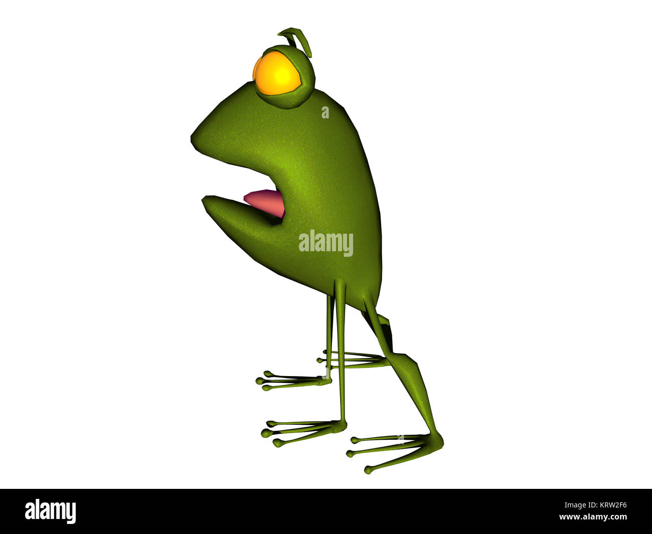 exempted cartoon frog Stock Photo