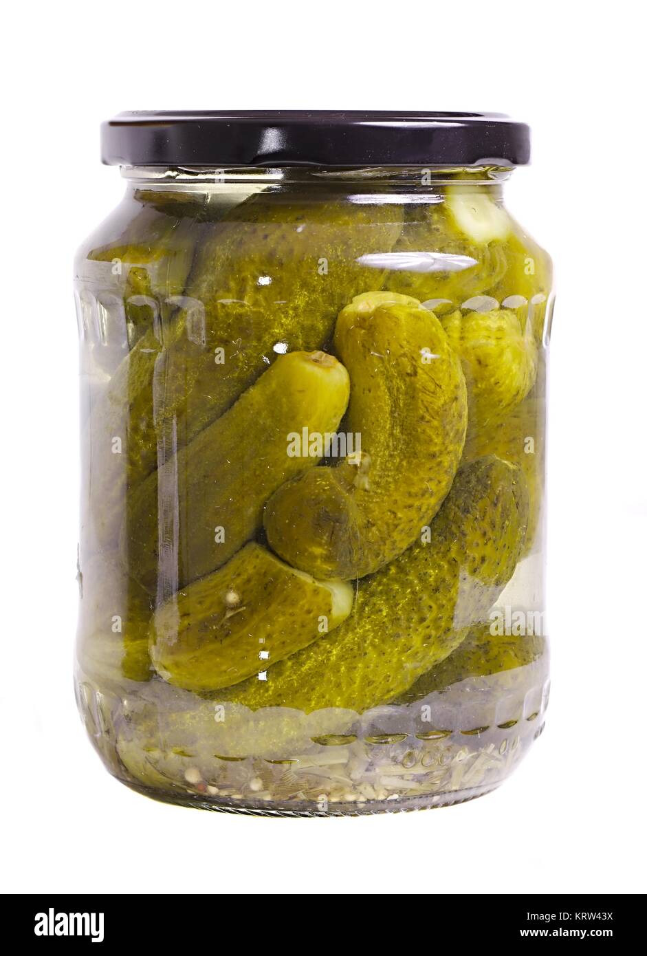 Pickles in a bottle Stock Photo Alamy