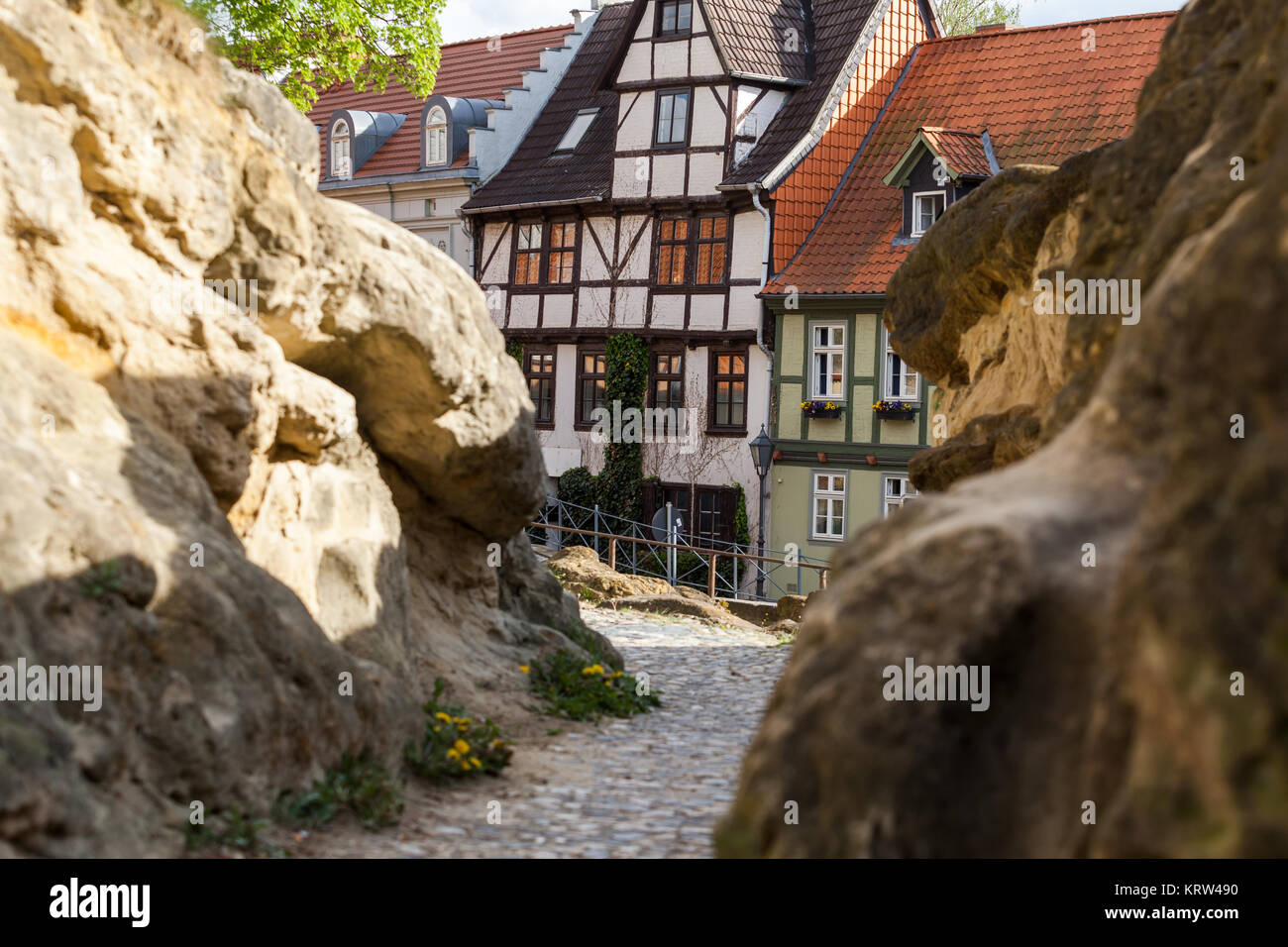 Quedlinburg Altstadt Stock Photo